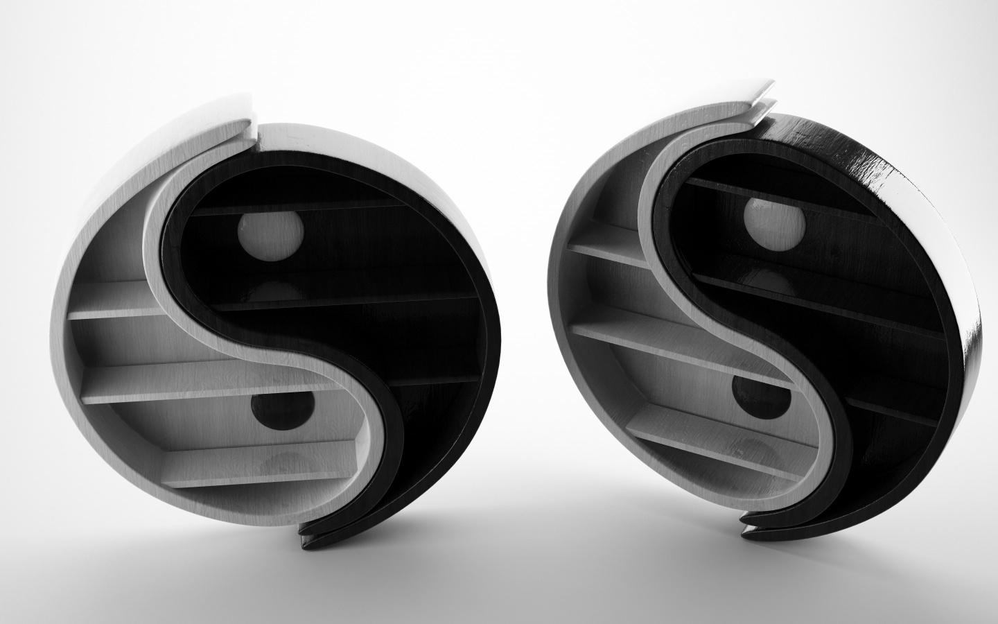 cinema4d bookshelf yinyang