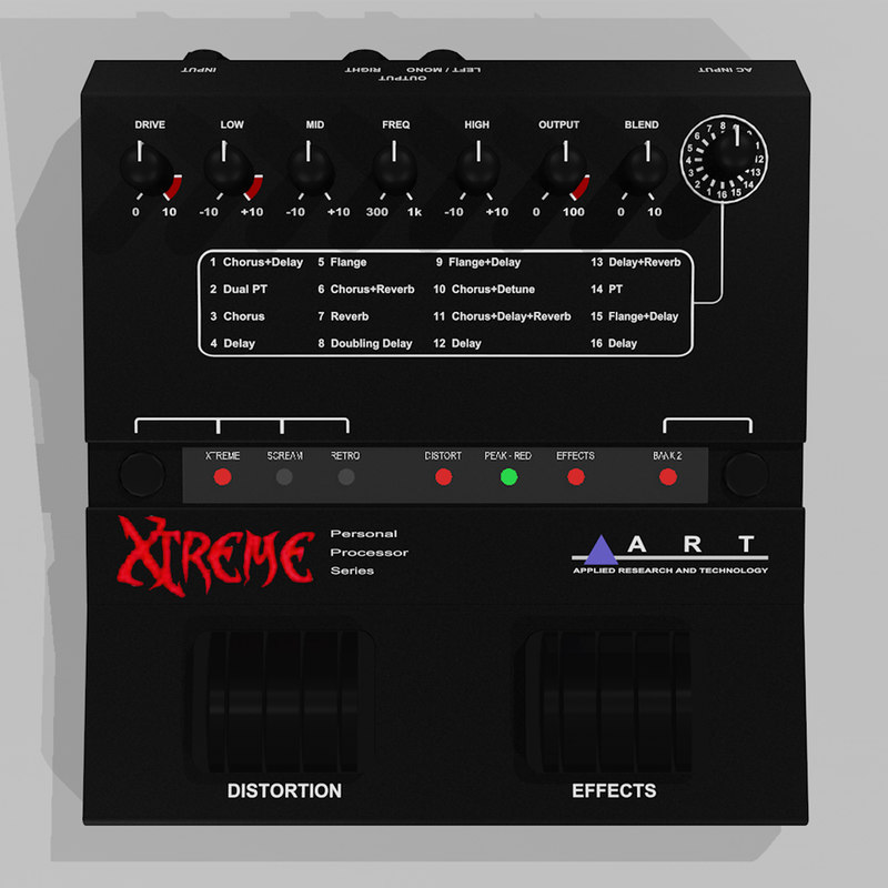 guitar effects processor c4d