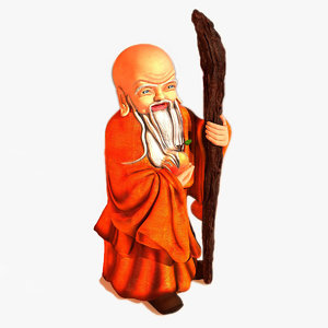 chinese buddhist shou xing 3d 3ds