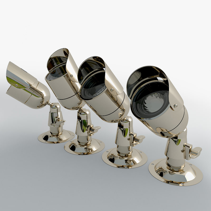 3d model network security camera