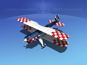 3d dwg propeller acro sport biplane