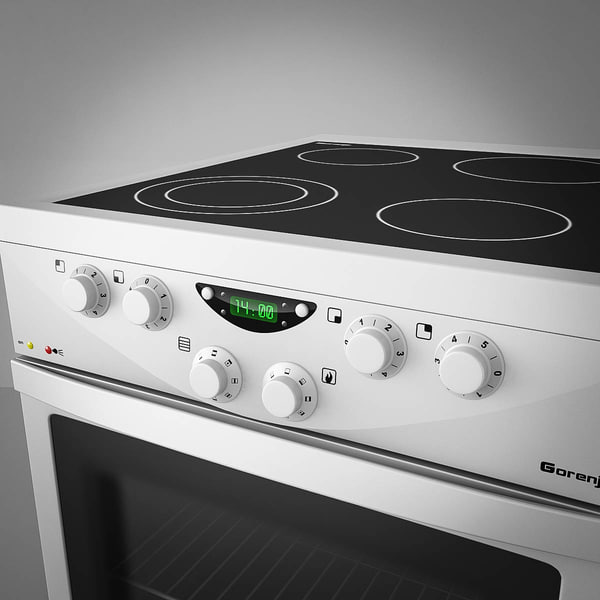 3d gorenje stove electric model