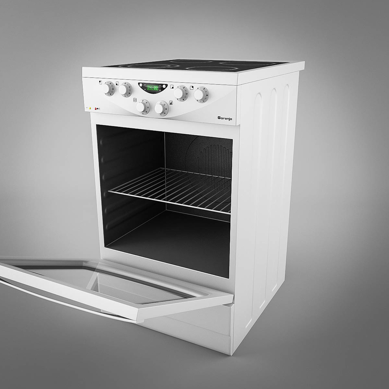 3d gorenje stove electric model