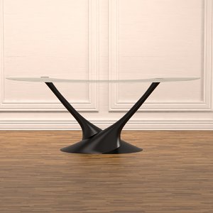 3d max coral dining table