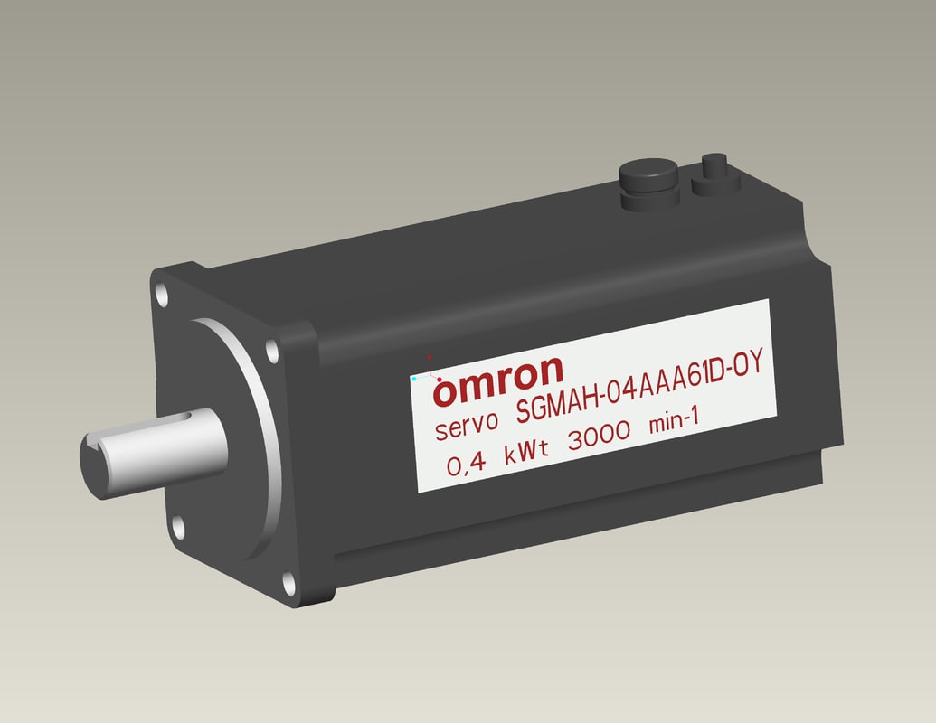 3d model servo motor servomotor