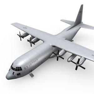 c-130 hercules transport c4d