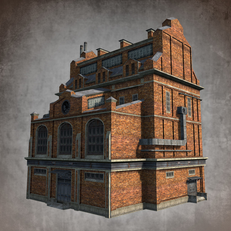 3d model brick factory