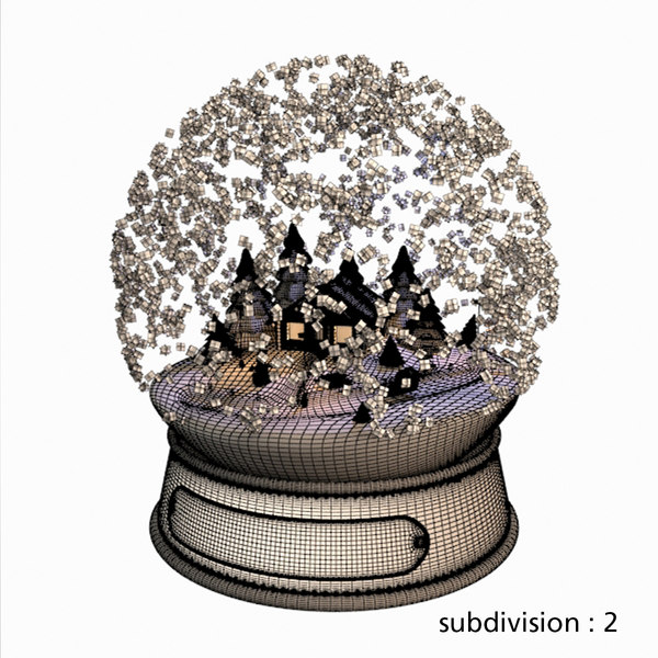 max christmas snow globe