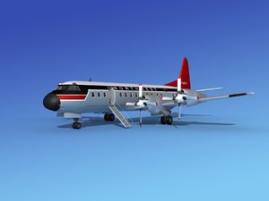 3d propellers l188 electra airline model