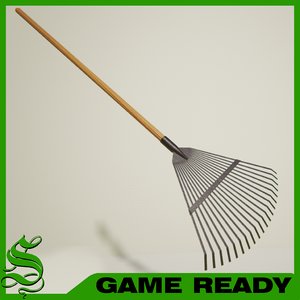 leaf rake 3d model