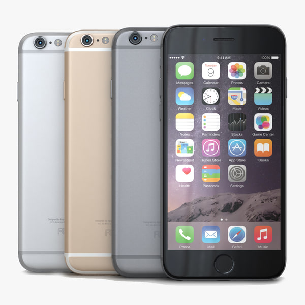 3d Apple Iphone 6 Colors