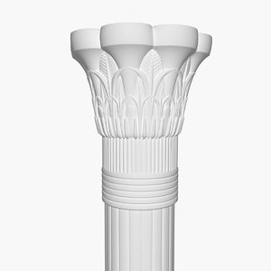 modern column 3d max