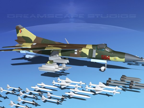 Mig 23フロガーb V12東ドイツ3dモデル Turbosquid