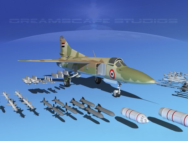 Mig 23フロガーbリビア3dモデル Turbosquid