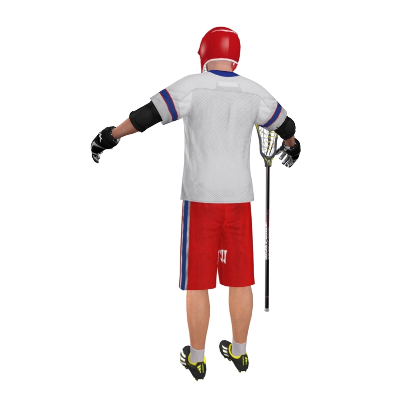 3d model lacrosse player