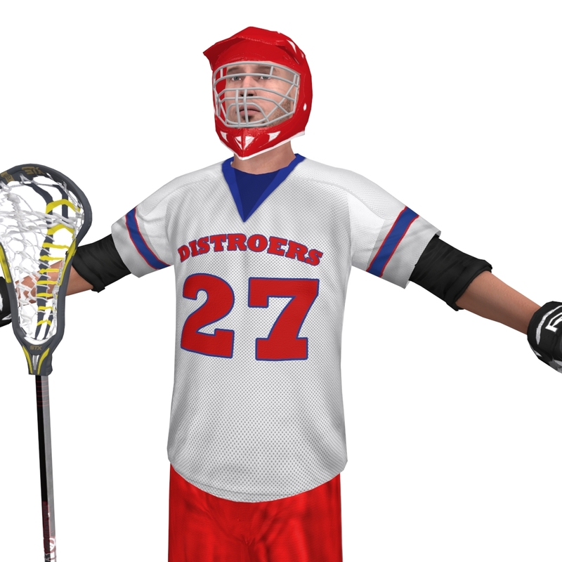 3d model lacrosse player