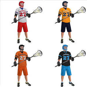 max rigged lacrosse player