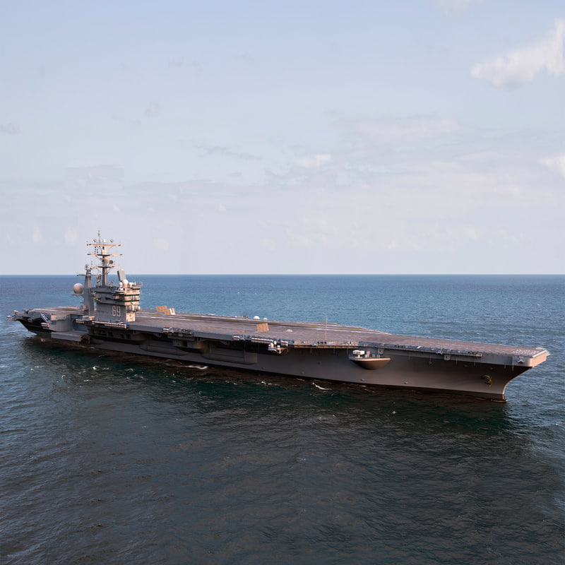 cvn 69 aircraft carrier 3d max