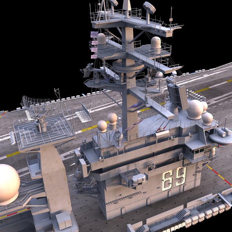 cvn 69 aircraft carrier 3d max