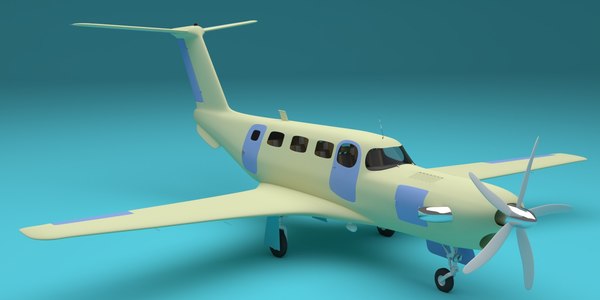 propeller plane 3d obj