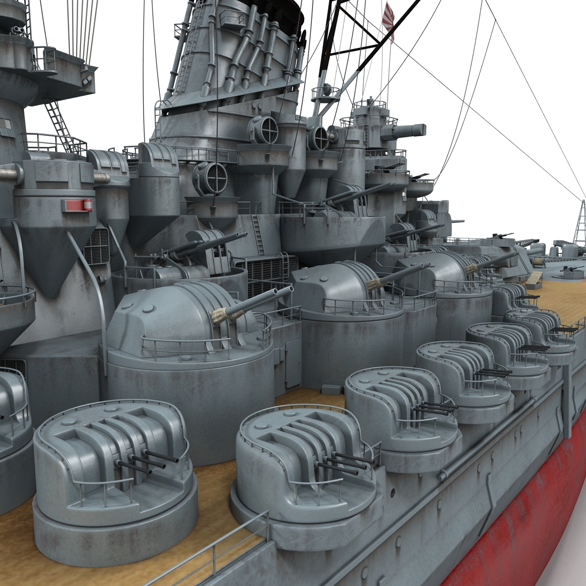 3d Japanese Battleship Yamato Model