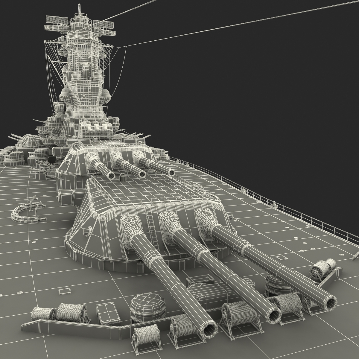 3d Japanese Battleship Yamato Model