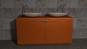 free obj model sink cabinet