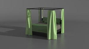 poster bed drapes 3ds