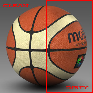 basket ball bicolor 3d 3ds