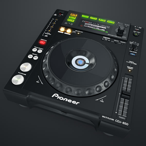 modelo 3d Reproductor digital Pioneer CDJ 850 - TurboSquid 864300