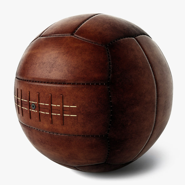 vintage soccer ball 3d model