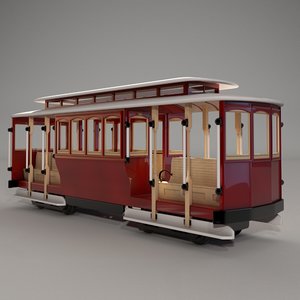 3d model of cable car