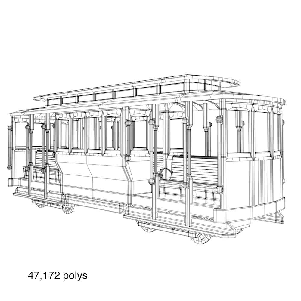 3d model of cable car