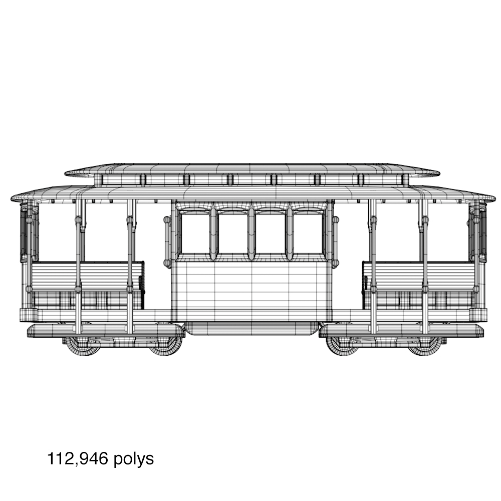 3d model of cable car