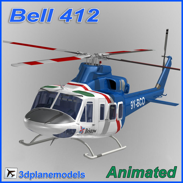 Dxf Bell 412 Helicopter Animation