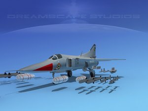 mig-27 flogger india 3d 3ds
