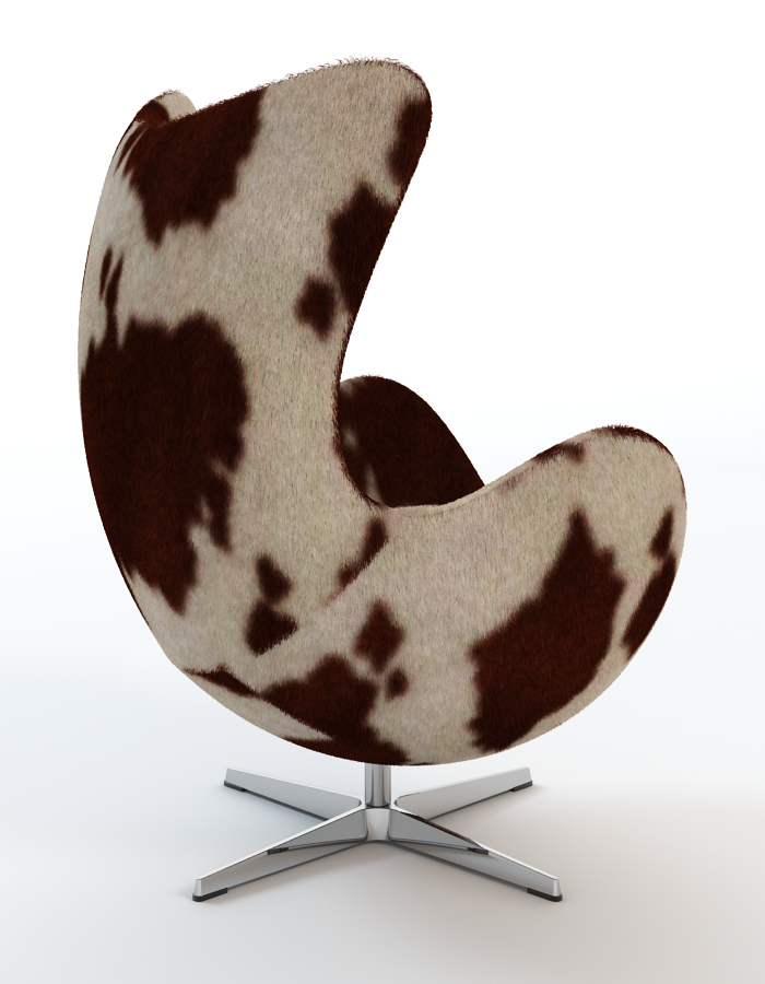 Arne Jacobsen Kuhfell Egg Chair 3d Modell Turbosquid 864473