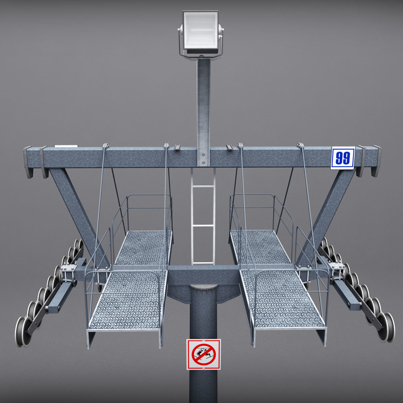 Лифт поле. MTS Lift. Model Ski Lifts.