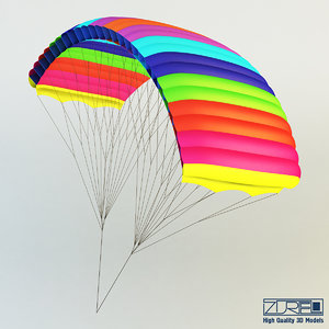 3d model paraglider 1