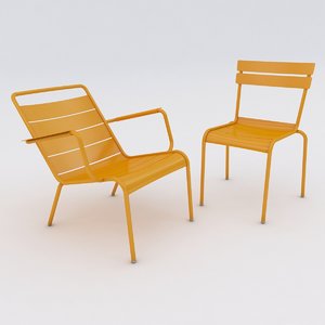3d luxembourg chair armchair