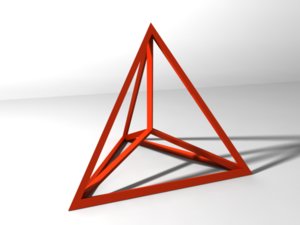 tetrahedron print 3d model
