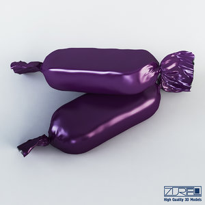 candy wrapper v 2 3d max