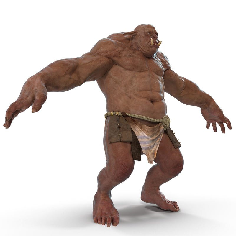 3d model cave troll