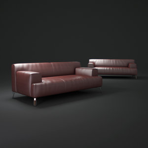 3dsmax bank sofa
