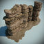 3d model of desert rocks