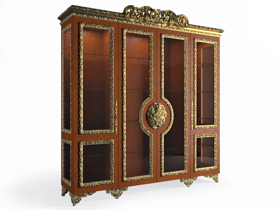 3d model classic cupboard