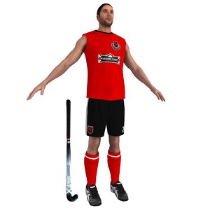 3ds max field hockey player 2