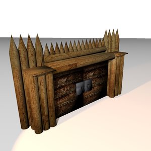 3d medieval gate