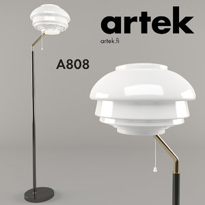3d artek floor lamp a808