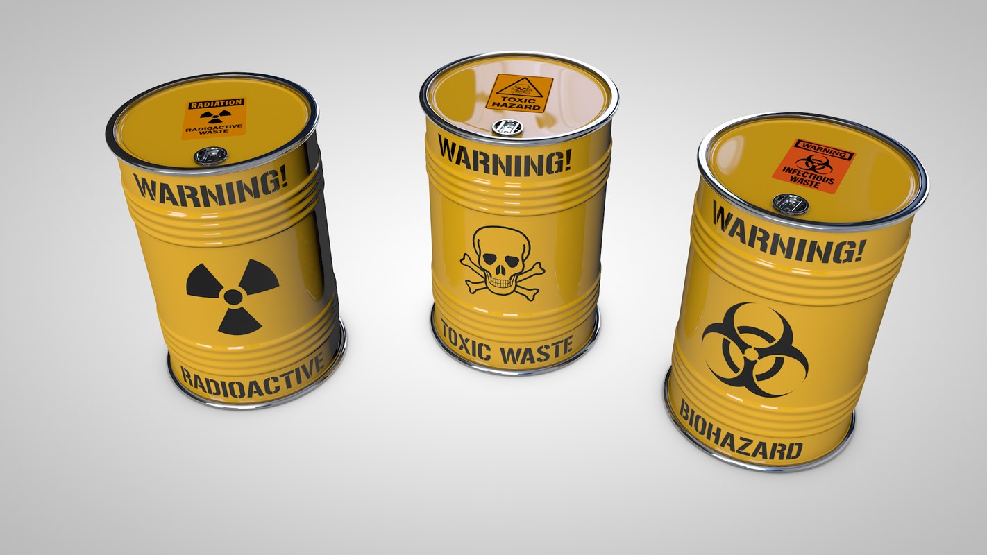 c4d waste barrels